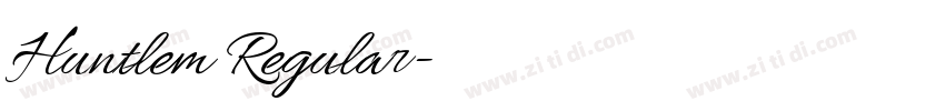 Huntlem Regular字体转换